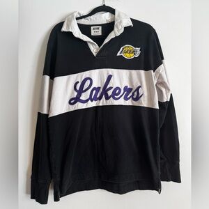 Vintage Lakers Rugby Shirt with Logo
